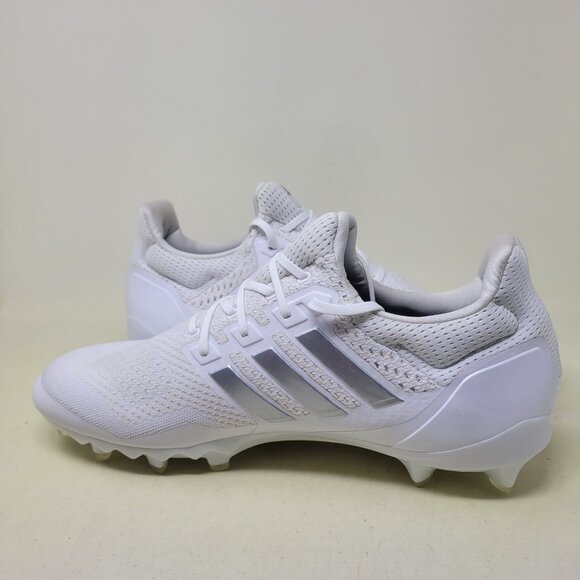 Yellowed Adidas UltraBoost PE White Silver Men’s Size 16 Football Cleats